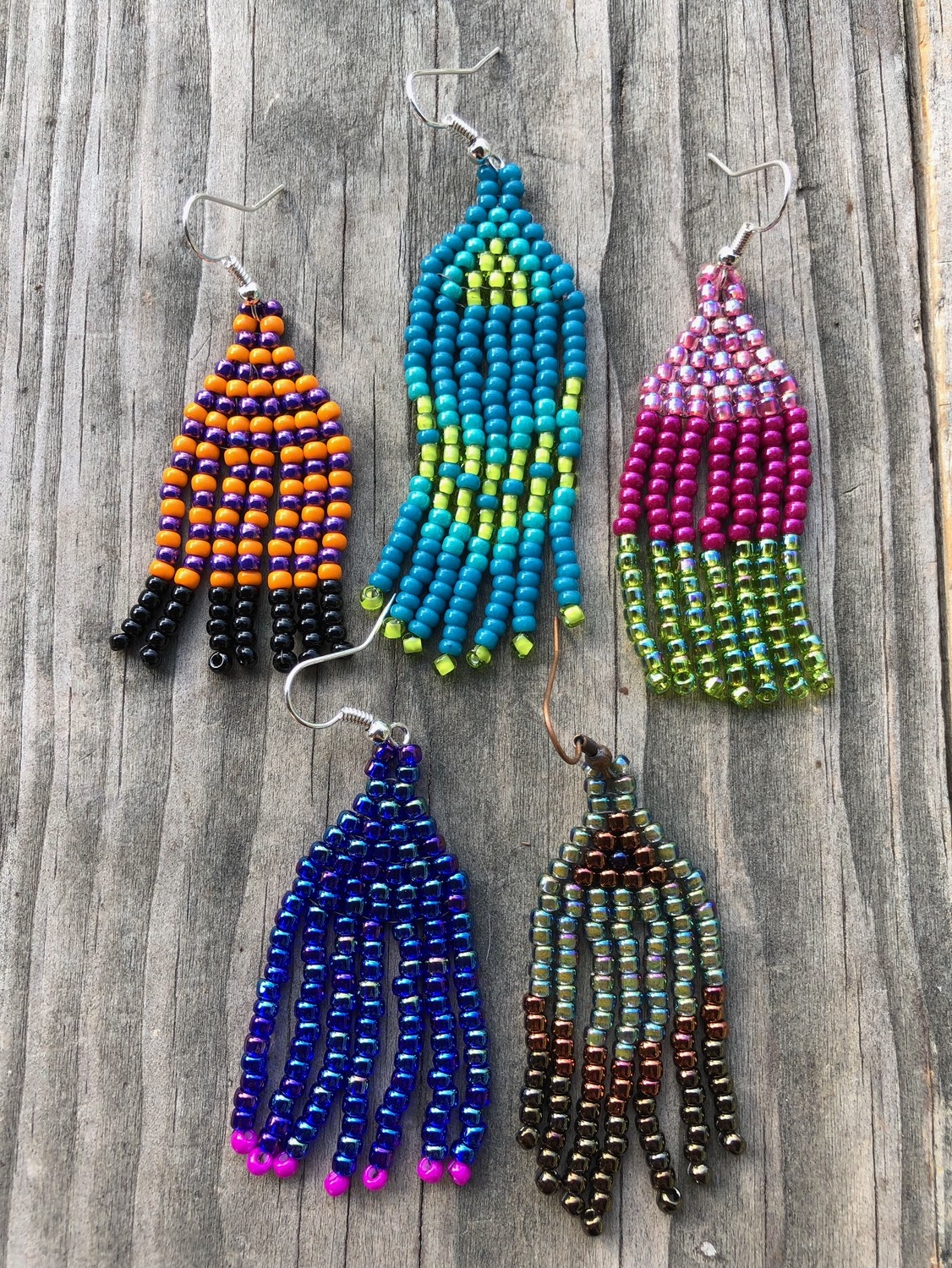 Beginner Fringe Earrings Sea Of Beads